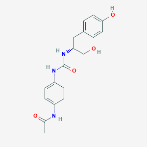 N-[4-[[(2R)-1-hydroxy-3-(4-hydroxyphenyl)propan-2-yl]carbamoylamino]phenyl]acetamide