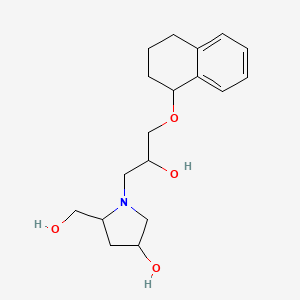 5-(Hydroxymethyl)-1-[2-hydroxy-3-(1,2,3,4-tetrahydronaphthalen-1-yloxy)propyl]pyrrolidin-3-ol