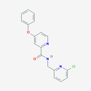 N-[(6-chloropyridin-2-yl)methyl]-4-phenoxypyridine-2-carboxamide