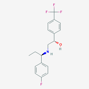 (1S)-2-[[(1R)-1-(4-fluorophenyl)propyl]amino]-1-[4-(trifluoromethyl)phenyl]ethanol