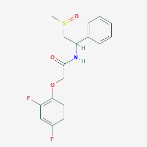 2-(2,4-difluorophenoxy)-N-(2-methylsulfinyl-1-phenylethyl)acetamide