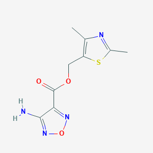 (2,4-Dimethyl-1,3-thiazol-5-yl)methyl 4-amino-1,2,5-oxadiazole-3-carboxylate