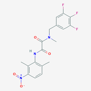 N-(2,6-dimethyl-3-nitrophenyl)-N'-methyl-N'-[(3,4,5-trifluorophenyl)methyl]oxamide