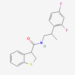 N-[2-(2,4-difluorophenyl)propyl]-2,3-dihydro-1-benzothiophene-3-carboxamide