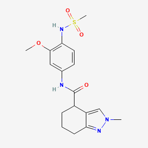 N-[4-(methanesulfonamido)-3-methoxyphenyl]-2-methyl-4,5,6,7-tetrahydroindazole-4-carboxamide