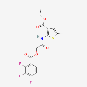 Ethyl 5-methyl-2-[[2-(2,3,4-trifluorobenzoyl)oxyacetyl]amino]thiophene-3-carboxylate