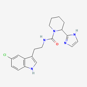 N-[2-(5-chloro-1H-indol-3-yl)ethyl]-2-(1H-imidazol-2-yl)piperidine-1-carboxamide