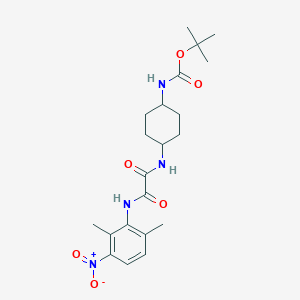 tert-butyl N-[4-[[2-(2,6-dimethyl-3-nitroanilino)-2-oxoacetyl]amino]cyclohexyl]carbamate