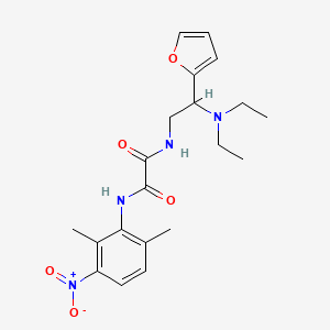 N-[2-(diethylamino)-2-(furan-2-yl)ethyl]-N'-(2,6-dimethyl-3-nitrophenyl)oxamide