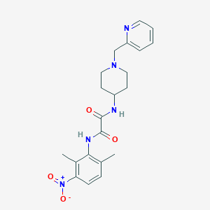 N'-(2,6-dimethyl-3-nitrophenyl)-N-[1-(pyridin-2-ylmethyl)piperidin-4-yl]oxamide