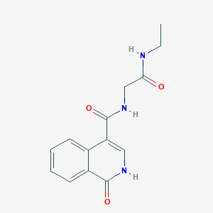 N-[2-(ethylamino)-2-oxoethyl]-1-oxo-2H-isoquinoline-4-carboxamide