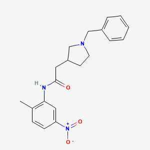 2-(1-benzylpyrrolidin-3-yl)-N-(2-methyl-5-nitrophenyl)acetamide