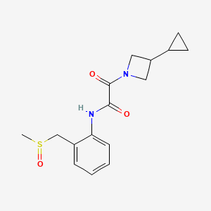 2-(3-cyclopropylazetidin-1-yl)-N-[2-(methylsulfinylmethyl)phenyl]-2-oxoacetamide