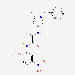 N-(1-benzyl-5-methylpyrrolidin-3-yl)-N'-(2-methoxy-5-nitrophenyl)oxamide