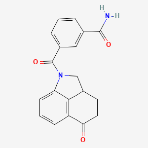 3-(5-Oxo-2,2a,3,4-tetrahydrobenzo[cd]indole-1-carbonyl)benzamide