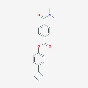 molecular formula C20H21NO3 B7426488 (4-Cyclobutylphenyl) 4-(dimethylcarbamoyl)benzoate 