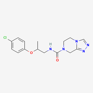 N-[2-(4-chlorophenoxy)propyl]-6,8-dihydro-5H-[1,2,4]triazolo[4,3-a]pyrazine-7-carboxamide