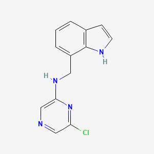 6-chloro-N-(1H-indol-7-ylmethyl)pyrazin-2-amine