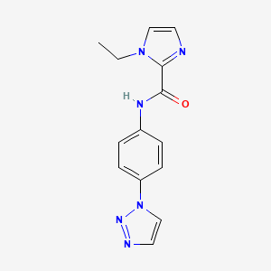 1-ethyl-N-[4-(triazol-1-yl)phenyl]imidazole-2-carboxamide