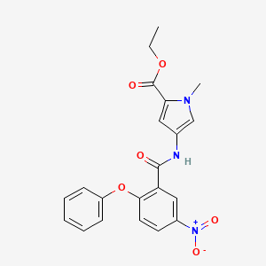 Ethyl 1-methyl-4-[(5-nitro-2-phenoxybenzoyl)amino]pyrrole-2-carboxylate