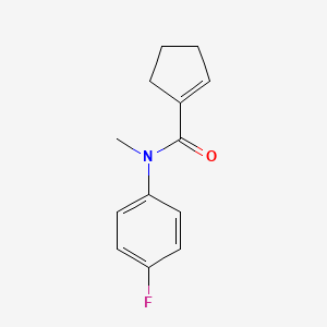 N-(4-fluorophenyl)-N-methylcyclopentene-1-carboxamide