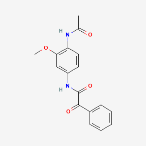 N-(4-acetamido-3-methoxyphenyl)-2-oxo-2-phenylacetamide