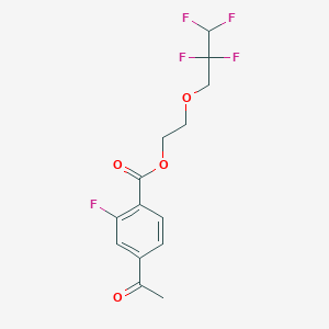 2-(2,2,3,3-Tetrafluoropropoxy)ethyl 4-acetyl-2-fluorobenzoate