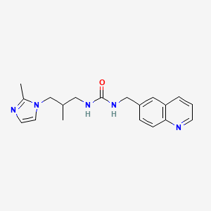 1-[2-Methyl-3-(2-methylimidazol-1-yl)propyl]-3-(quinolin-6-ylmethyl)urea