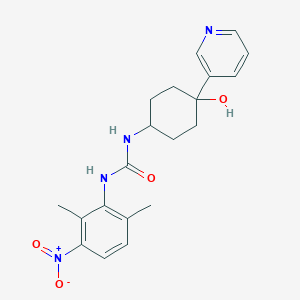 1-(2,6-Dimethyl-3-nitrophenyl)-3-(4-hydroxy-4-pyridin-3-ylcyclohexyl)urea