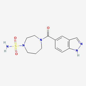 4-(1H-indazole-5-carbonyl)-1,4-diazepane-1-sulfonamide