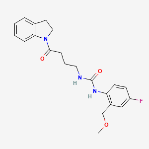 1-[4-(2,3-Dihydroindol-1-yl)-4-oxobutyl]-3-[4-fluoro-2-(methoxymethyl)phenyl]urea