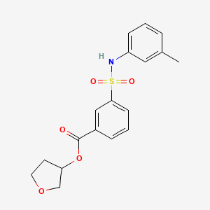 Oxolan-3-yl 3-[(3-methylphenyl)sulfamoyl]benzoate