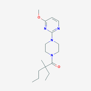 2-Ethyl-1-[4-(4-methoxypyrimidin-2-yl)piperazin-1-yl]-2-methylpentan-1-one