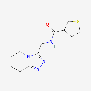 N-(5,6,7,8-tetrahydro-[1,2,4]triazolo[4,3-a]pyridin-3-ylmethyl)thiolane-3-carboxamide