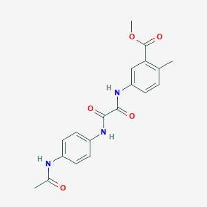 Methyl 5-[[2-(4-acetamidoanilino)-2-oxoacetyl]amino]-2-methylbenzoate