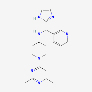 1-(2,6-dimethylpyrimidin-4-yl)-N-[1H-imidazol-2-yl(pyridin-3-yl)methyl]piperidin-4-amine