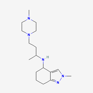 2-methyl-N-[4-(4-methylpiperazin-1-yl)butan-2-yl]-4,5,6,7-tetrahydroindazol-4-amine