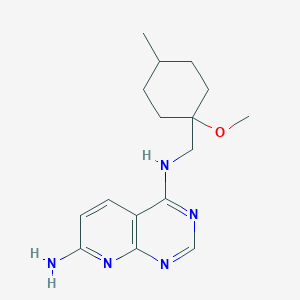 4-N-[(1-methoxy-4-methylcyclohexyl)methyl]pyrido[2,3-d]pyrimidine-4,7-diamine