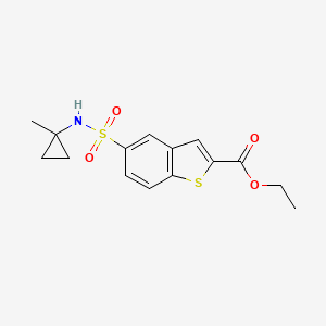 Ethyl 5-[(1-methylcyclopropyl)sulfamoyl]-1-benzothiophene-2-carboxylate