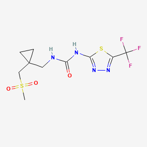 1-[[1-(Methylsulfonylmethyl)cyclopropyl]methyl]-3-[5-(trifluoromethyl)-1,3,4-thiadiazol-2-yl]urea