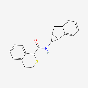 molecular formula C20H19NOS B7427258 N-(1,1a,6,6a-tetrahydrocyclopropa[a]inden-1-yl)-3,4-dihydro-1H-isothiochromene-1-carboxamide 