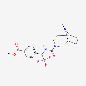 Methyl 4-[2,2,2-trifluoro-1-[(9-methyl-3,9-diazabicyclo[4.2.1]nonane-3-carbonyl)amino]ethyl]benzoate