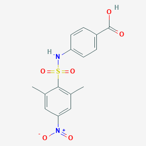 4-[(2,6-Dimethyl-4-nitrophenyl)sulfonylamino]benzoic acid