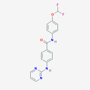 N-[4-(difluoromethoxy)phenyl]-4-(pyrimidin-2-ylamino)benzamide