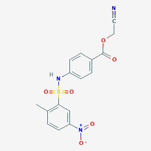 Cyanomethyl 4-[(2-methyl-5-nitrophenyl)sulfonylamino]benzoate