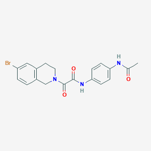 N-(4-acetamidophenyl)-2-(6-bromo-3,4-dihydro-1H-isoquinolin-2-yl)-2-oxoacetamide