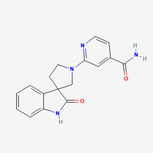 2-(2-oxospiro[1H-indole-3,3'-pyrrolidine]-1'-yl)pyridine-4-carboxamide