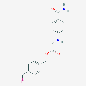 [4-(Fluoromethyl)phenyl]methyl 2-(4-carbamoylanilino)acetate