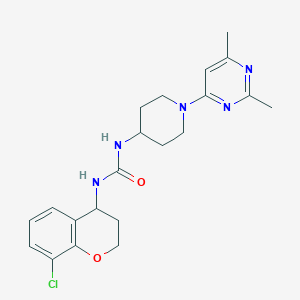 1-(8-chloro-3,4-dihydro-2H-chromen-4-yl)-3-[1-(2,6-dimethylpyrimidin-4-yl)piperidin-4-yl]urea