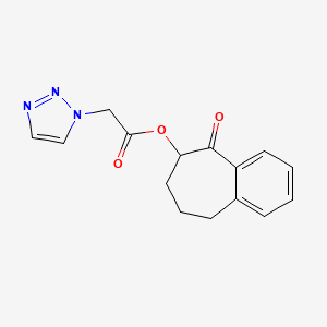 (5-Oxo-6,7,8,9-tetrahydrobenzo[7]annulen-6-yl) 2-(triazol-1-yl)acetate